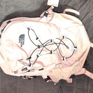The North Face Borealis light pink backpack